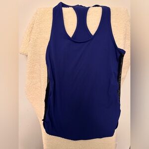 Fabletics purple/blue tank with sheer side size medium